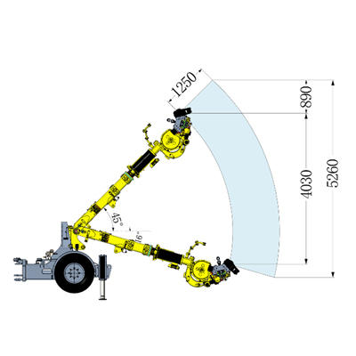 Carreta Hidráulica de Fixação com Duas Lanças, CYTM41/2 